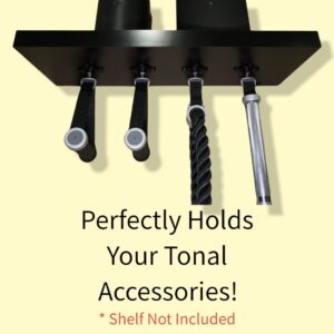 Bendy3D Solutions The ORIGINAL Tonal Accessory Mount for a DIY Tonal Shelf - Tonal Accessory Storage - includes Tonal Clips/Mounts/Hooks, Screws, Instructions - Shelf NOT Included