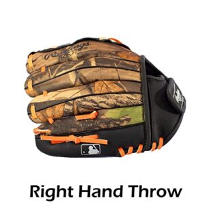 Rawlings Playmaker Camo Kids Baseball Glove for Kids 5-8 - TBall Glove – 10" - Right Hand Throw - Glove Fits on Left Hand - Make Selection Carefully