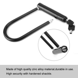 Anti-Theft Lock, Black Bike Lock Heavy Duty Bike Anti-Theft Lock Safety Lock for Motorcycle for Bicycle for Bike