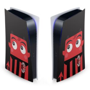 head case designs officially licensed ac milan mascotte art vinyl faceplate sticker gaming skin decal cover compatible with sony playstation 5 ps5 digital edition console