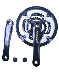 fomas mtb crankset,mountain bike crankset,9 speed square taper crankset,chain ring set,speed crankset for bicycle.170mm crank arm, chainring front sprocket suitable for 9/16" pedal.