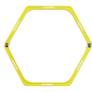 Kwik Goal Hex Rings, Yellow, Set of 6