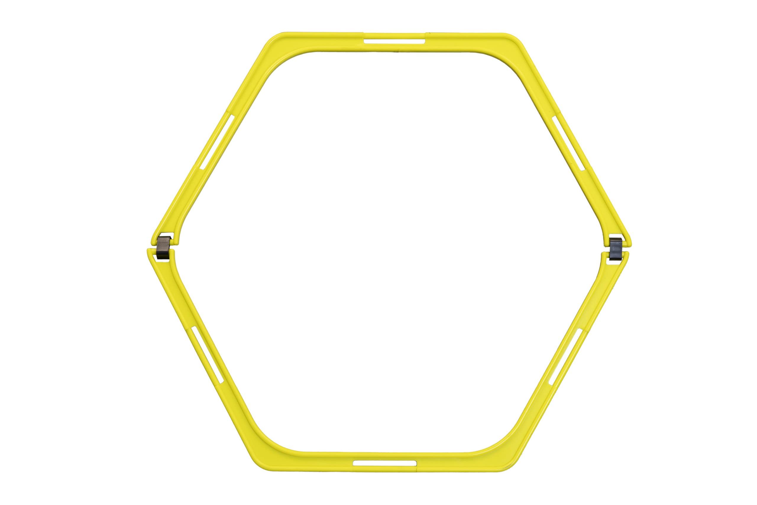 Kwik Goal Hex Rings, Yellow, Set of 6