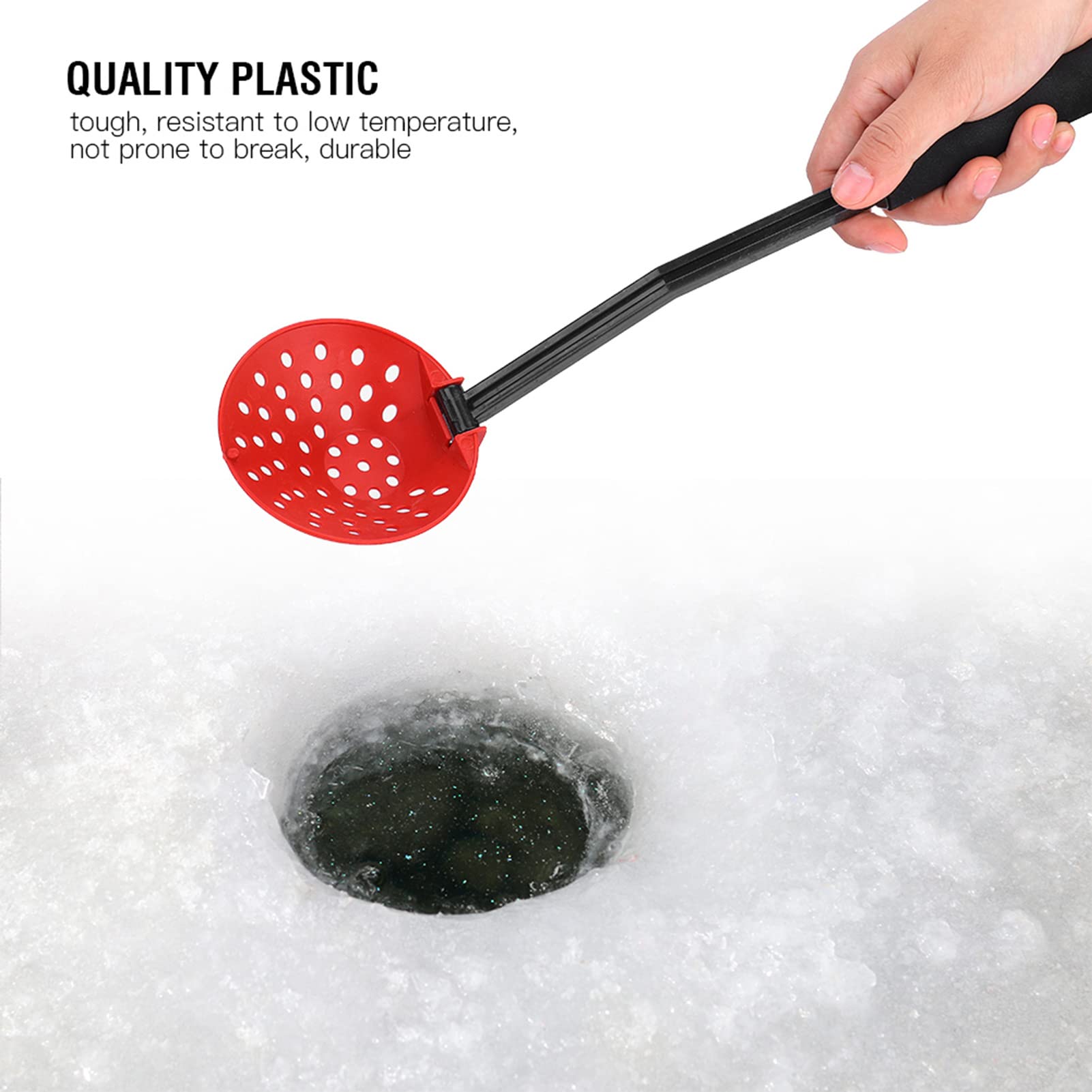 Ice Scoop; Plastic Ice Scoop; Ice Skimmer; Winter Ice Fishing Tool Ice Scoop Skimmer Plastic Outdoor Fishing Tackle Accessories