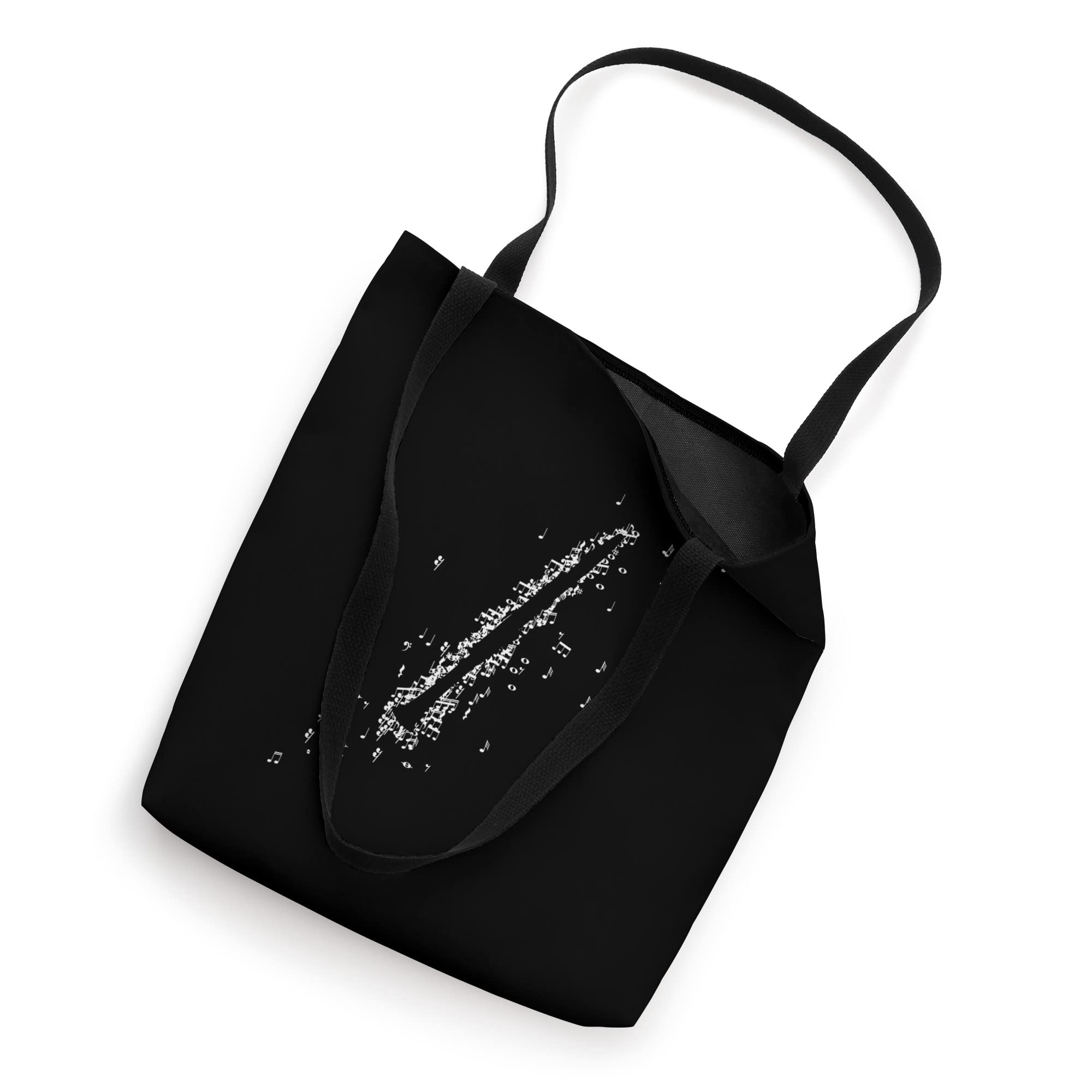 Clarinet Formed By Musical Notes Music Instrument Tote Bag