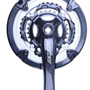 FOMAS MTB Crankset,Mountain Bike Crankset,9 Speed Square Taper crankset,Chain Ring Set,Speed crankset for Bicycle.170mm Crank Arm, Chainring Front Sprocket Suitable for 9/16" Pedal.