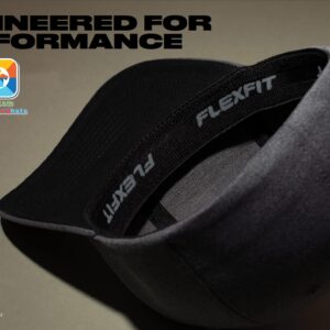 Custom Flex Fit Hat - Add Your Own Text Embroidered - Fitted Hat (L/XL, Black)