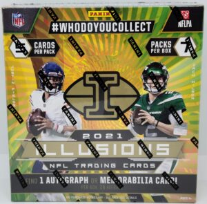 2021 panini illusions nfl trading cards mega box (7 packs per box)