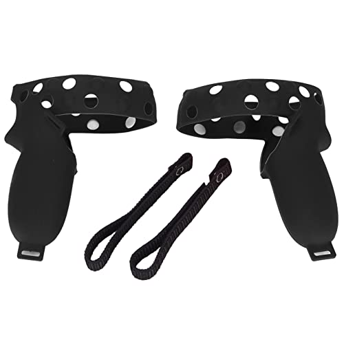 01 02 015 Handle Protective Sleeve, Sweatproof Silicone Antislip Protective VR Controller Handle for Quest 2(Black)