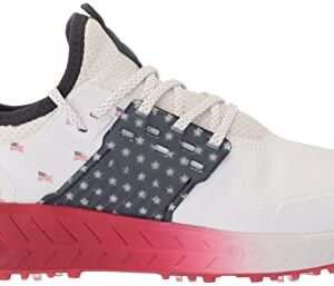 PUMA Golf Men's Ignite Articulate Volition Golf Shoe, Puma White-Puma Silver-Ski Patrol, 10.5