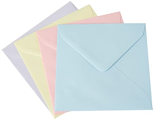 Craft UK 2374-200 5X5 Envelopes in Assorted Colours