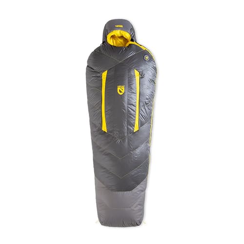 NEMO Sonic Down Mummy Sleeping Bag - Regular - Goodnight Gray/Goldfinch