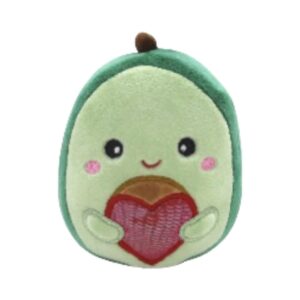 squishmallows official kellytoy 4.5 inch soft plush squishy toy animals (austin avocado (valentine squad))