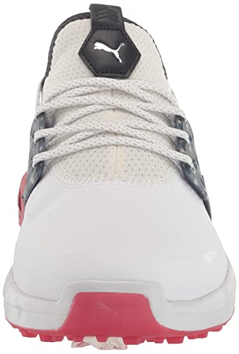 PUMA Golf Men's Ignite Articulate Volition Golf Shoe, Puma White-Puma Silver-Ski Patrol, 10.5