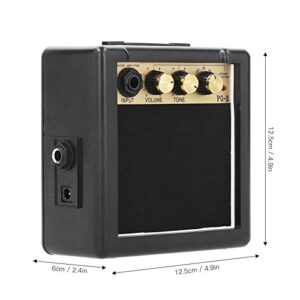 Naroote Guitar Amplifier Mini Amplifier Guitar Musical Instrument Amplifiers Musical Instrument Accessories,Gold Black Mini Guitar Amplifier,Compact Music Practice Beginner Kids for Music Enthusiast