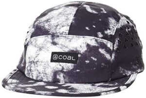 coal provo tech outdoor upf 5-panel cap - black tie dye