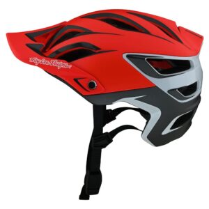 troy lee designs a3 uno half shell bicycle helmet w/mips - epp eps premium lightweight - all mountain enduro gravel trail cycling mtb (red, xs/sm)