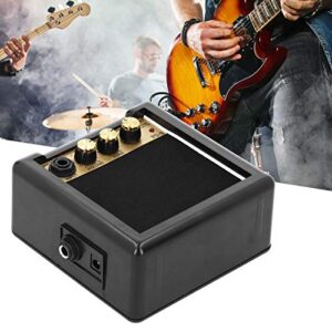 Naroote Guitar Amplifier Mini Amplifier Guitar Musical Instrument Amplifiers Musical Instrument Accessories,Gold Black Mini Guitar Amplifier,Compact Music Practice Beginner Kids for Music Enthusiast