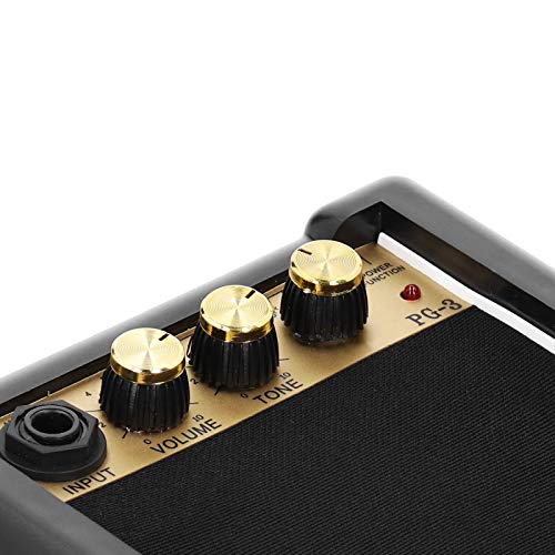 Naroote Guitar Amplifier Mini Amplifier Guitar Musical Instrument Amplifiers Musical Instrument Accessories,Gold Black Mini Guitar Amplifier,Compact Music Practice Beginner Kids for Music Enthusiast