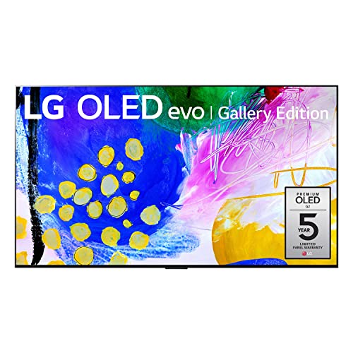 LG OLED Evo G2 Series 77” Alexa Built-in 4k Smart TV (3840 x 2160), 120Hz Refresh Rate, AI-Powered 4K, Dolby Cinema, WiSA Ready, Cloud Gaming (OLED77G2PUA, 2022)