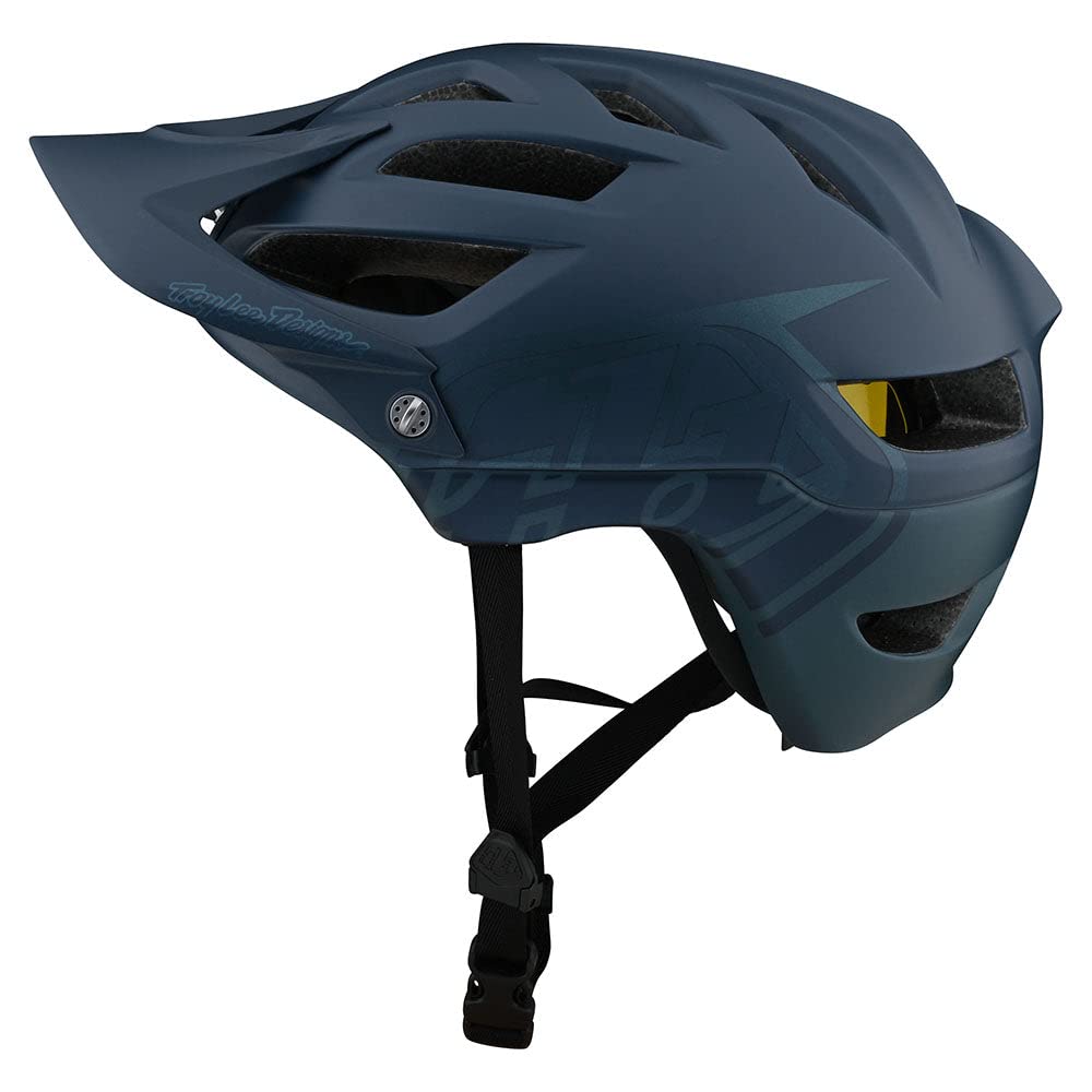 Troy Lee Designs Adult | Trail | All Mountain | Bicycle A1 MIPS Classic Helmet - (Slate Blue, Small)