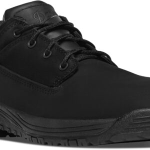 Danner 3" Caliper Aluminum Toe Work Boots for Men - Low-Top Full-Grain Leather Upper with Safety Toe, Comfort Cushioning, and Traction Heel Outsole, Black Hot - 12 EE