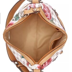 Giani Bernini White Signature Peonies Hobo