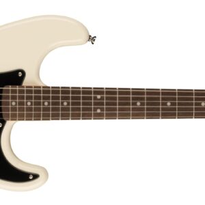 Fender Bullet Stratocaster HT Electric Guitar, Laurel Fingerboard, Black Pickguard - Olympic White