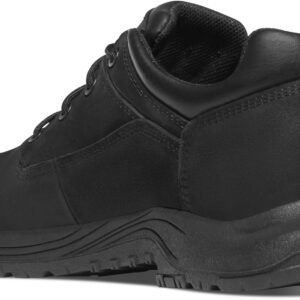 Danner 3" Caliper Aluminum Toe Work Boots for Men - Low-Top Full-Grain Leather Upper with Safety Toe, Comfort Cushioning, and Traction Heel Outsole, Black Hot - 12 EE