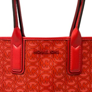 Michael Kors Jodie Medium Logo Tote Shoulder Bag Handbag, Flame/Red