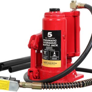 TCE Pneumatic Air Hydraulic Car Bottle Jack for Auto Repair and House Lift, 5 Ton