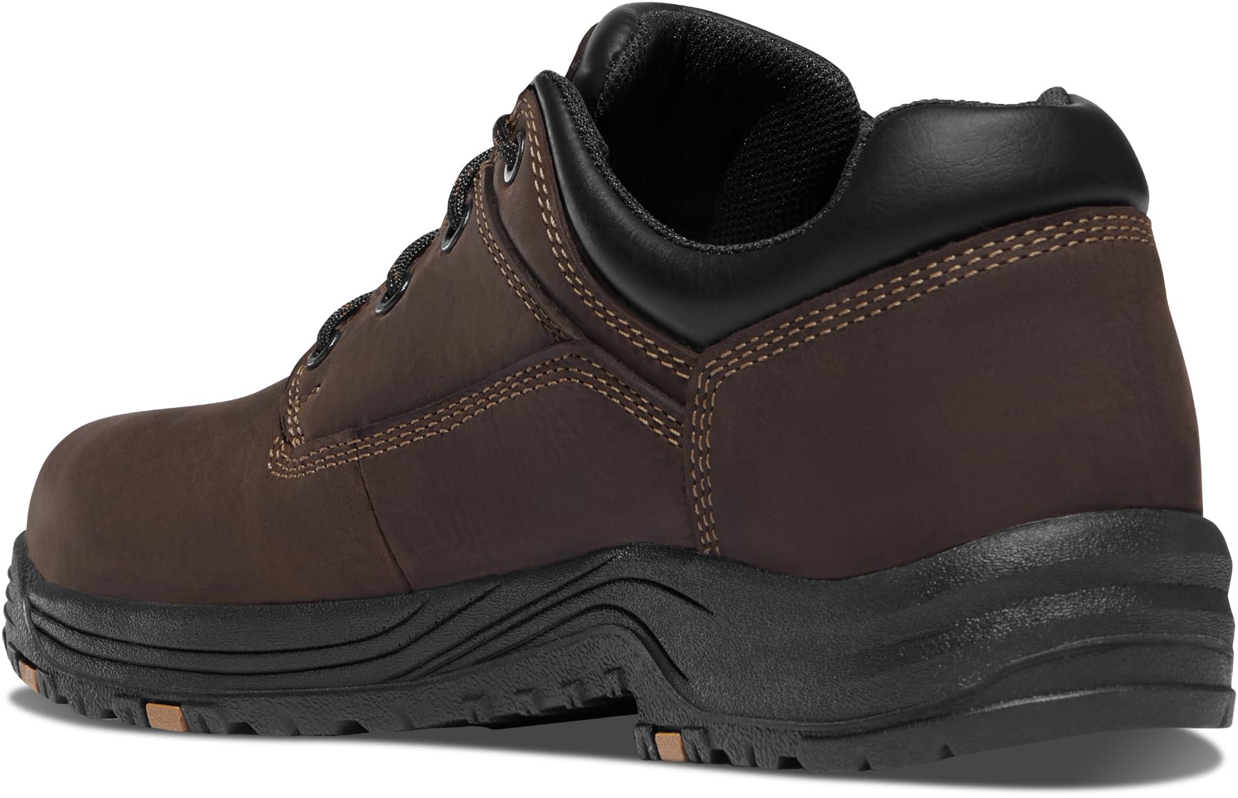 Danner 3" Caliper Aluminum Toe Work Boots for Men - Low-Top Full-Grain Leather Upper with Safety Toe, Comfort Cushioning, and Traction Heel Outsole, Brown Hot - 12 EE