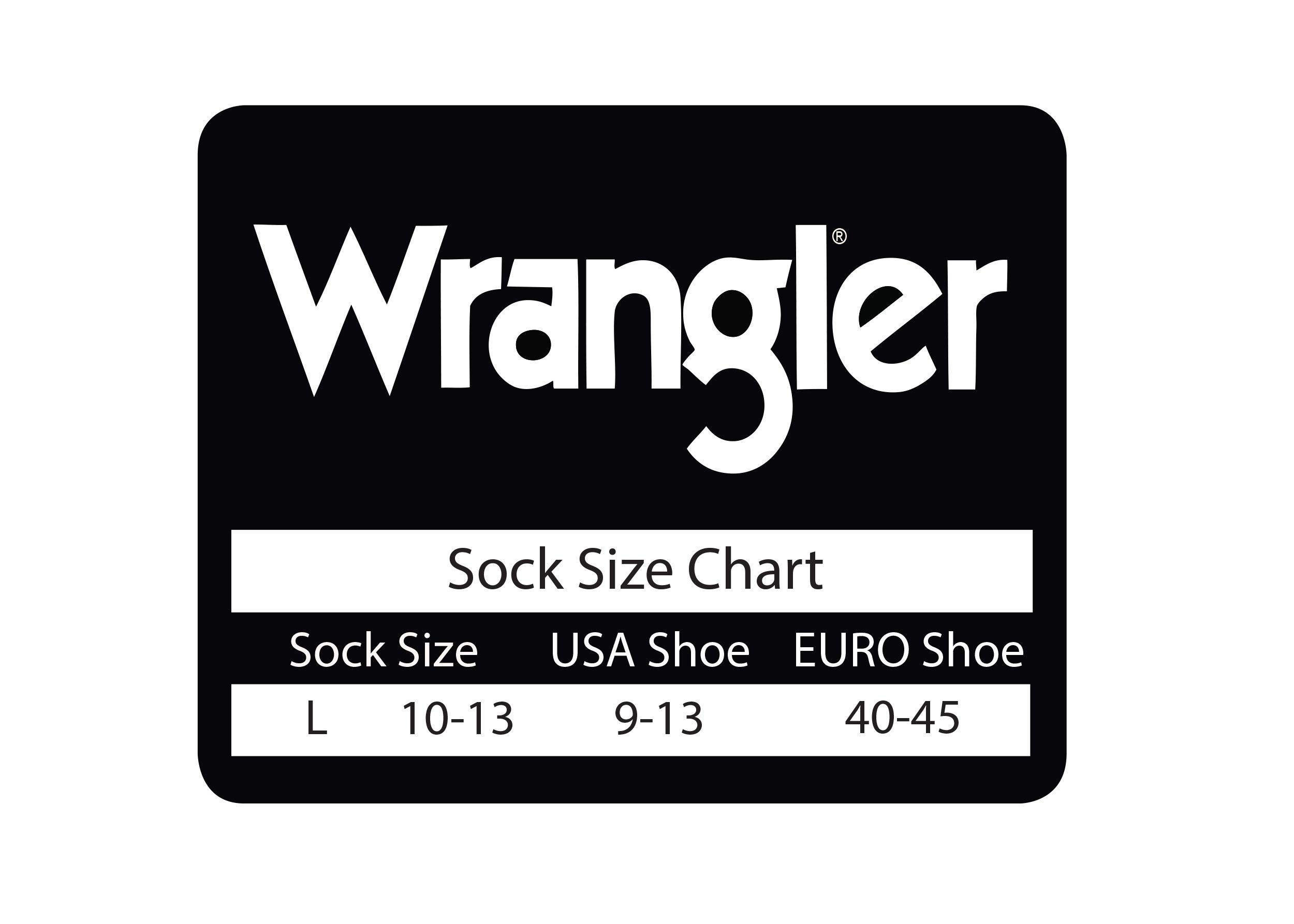 Wrangler Premier Collection Mens Western over the calf Merino Wool All Season Boot Socks 2 Pair (Black/Tan, Large)