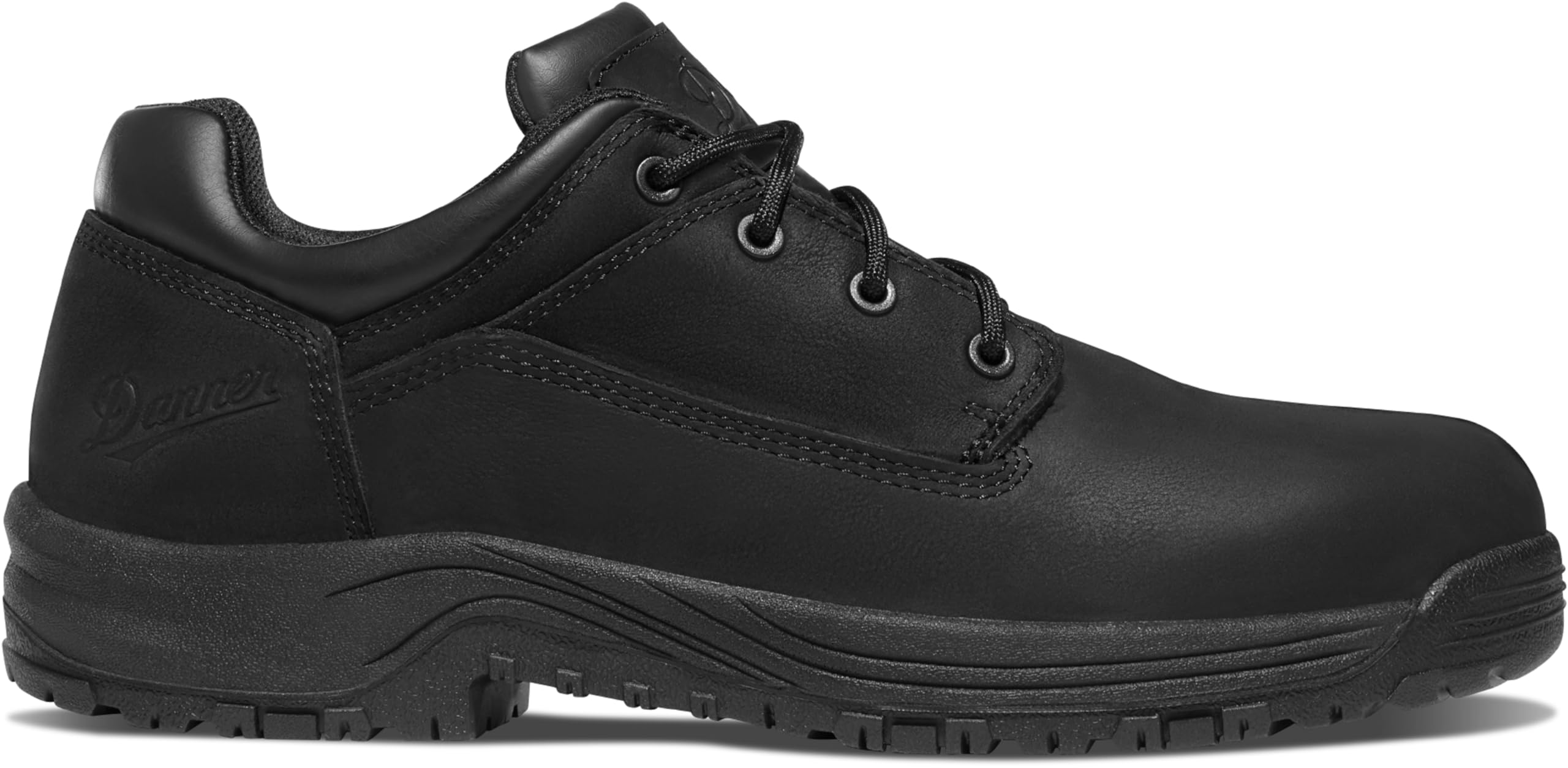 Danner 3" Caliper Aluminum Toe Work Boots for Men - Low-Top Full-Grain Leather Upper with Safety Toe, Comfort Cushioning, and Traction Heel Outsole, Black Hot - 12 EE