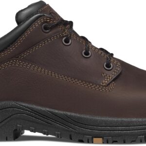 Danner 3" Caliper Aluminum Toe Work Boots for Men - Low-Top Full-Grain Leather Upper with Safety Toe, Comfort Cushioning, and Traction Heel Outsole, Brown Hot - 12 EE