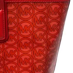 Michael Kors Jodie Medium Logo Tote Shoulder Bag Handbag, Flame/Red