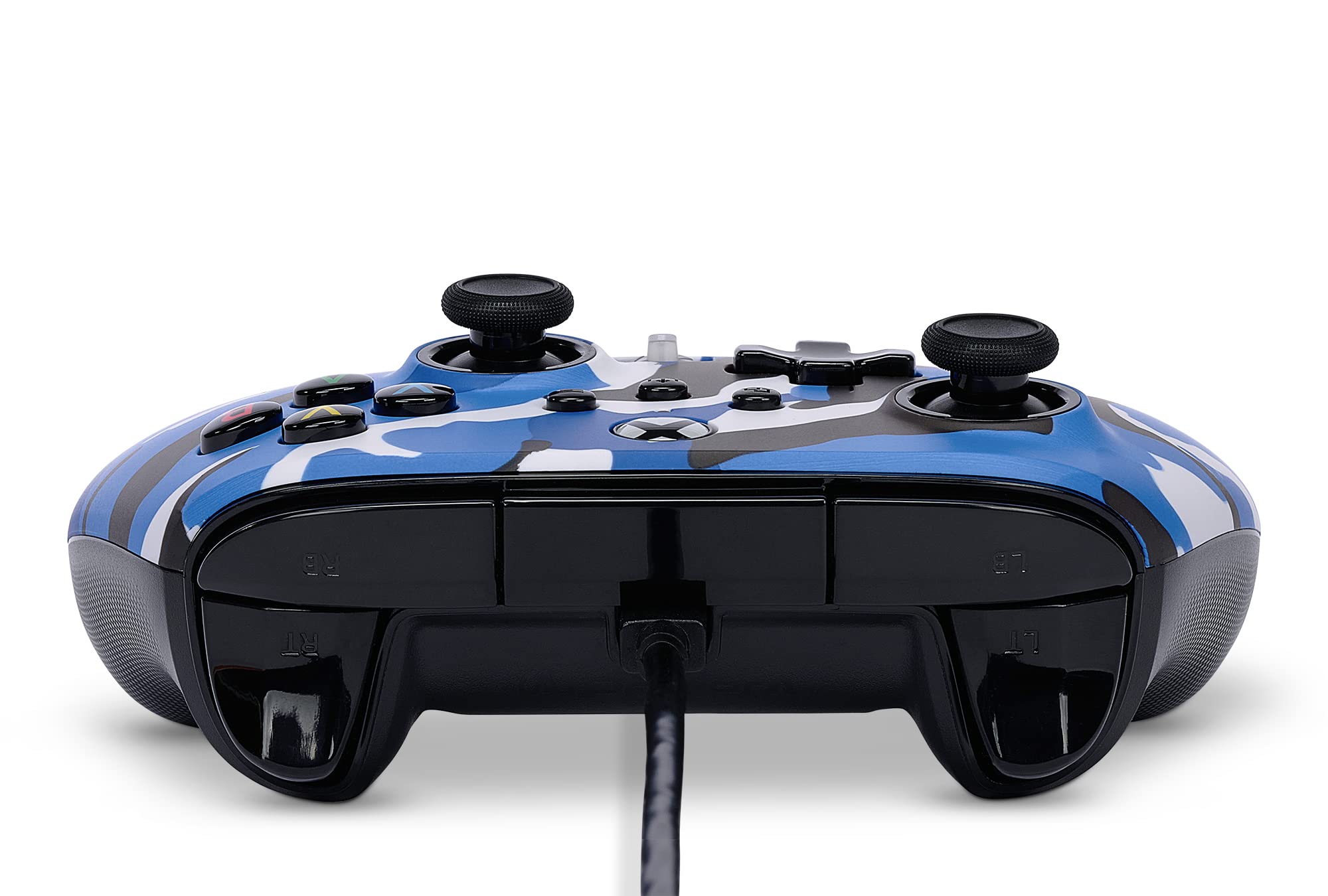 PowerA Enhanced Wired Controller for Xbox Series X|S - Blue Camo, Officially Licensed for Xbox