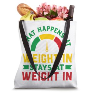 Funny World of Weight Loss Slimming Watcher Weigh In Tote Bag