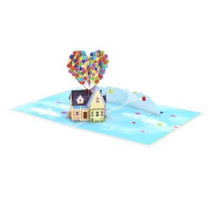 Lovepop Everyday Pop-Up Card for Her and Him - 3D Disney & Pixar Greeting Cards for Boys, Girls, Men, Women - My Favorite Adventure - 5" x 7" Up House Card - Blank Note Card & Envelope Included