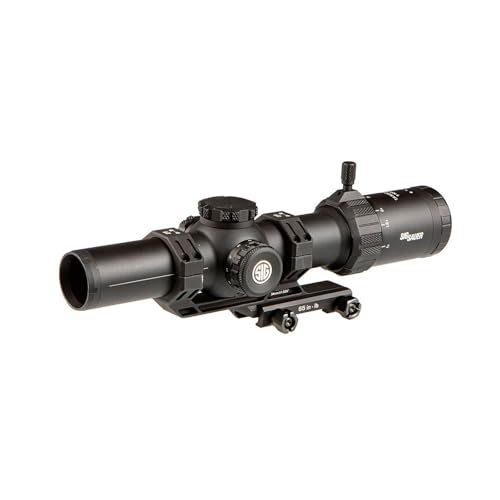 SIG SAUER Tango-MSR LPVO 1-10X28mm 34mm Tube F2/SFP MSR BDC-10 Reticle Durable Scockproof Waterproof Fogproof Hunting Rifle Scope, Alpha-MSR Mount, Lens Covers & Throw Lever Included