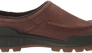 ECCO Men's Track 25 Hydromax Water Resistant Moc Toe Clog, Cocoa Brown Nubuck, 10-10.5