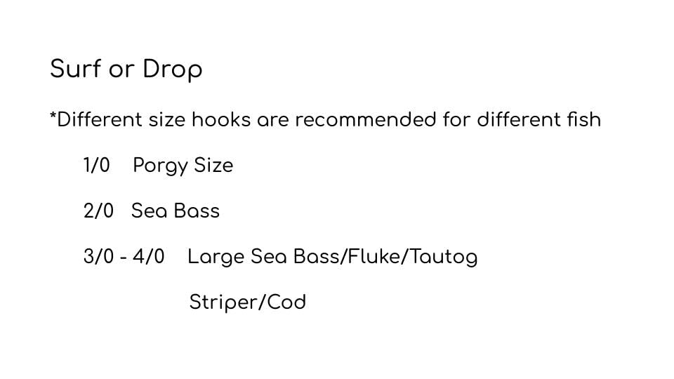 Fishing Simply - Hi/Lo - Top Bottom - Surf or Deep Drop - Salt Water - High Carbon Steel Hook 2/0 - Berkley Line 40lb - Made in USA