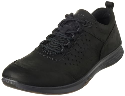 ECCO Men's Exceed Trainer Hiking Shoe, Black Nubuck, 10-10.5