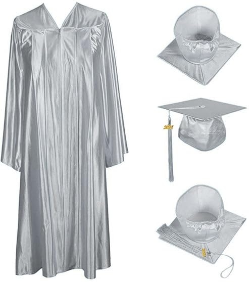 GraduationForYou 2024 Shiny Graduation Cap Gown and Tassel