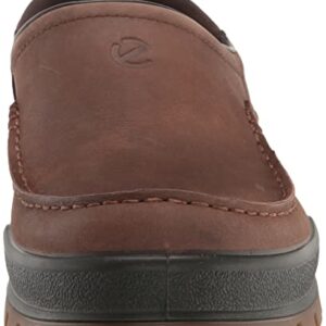 ECCO Men's Track 25 Hydromax Water Resistant Moc Toe Clog, Cocoa Brown Nubuck, 10-10.5