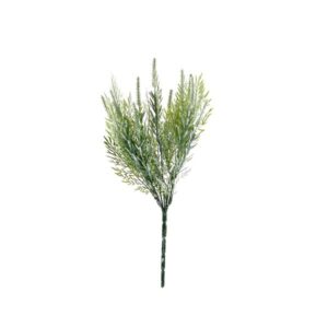 Tableclothsfactory 2 Bushes | 15" Sagebrush Faux Fern Stems, Artificial Plants Greenery Decor - Frosted Green