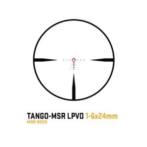 SIG SAUER Tango-MSR LPVO 1-6X24mm Waterproof Fog-Proof Rugged Tactical Hunting Rifle Scope | Second Focal Plane/F2 | Illuminated MSR BDC-6 Reticle, Black