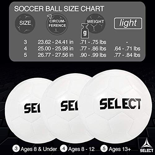 Select Brillant Super TB V22 Soccer Ball, White/Grey/Orange, Size 5