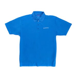 boeing signature logo mesh tech polo shirt, royal blue, xl