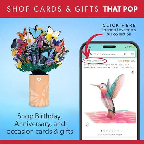 Lovepop Everyday Pop-Up Card for Her and Him - 3D Disney & Pixar Greeting Cards for Boys, Girls, Men, Women - My Favorite Adventure - 5" x 7" Up House Card - Blank Note Card & Envelope Included